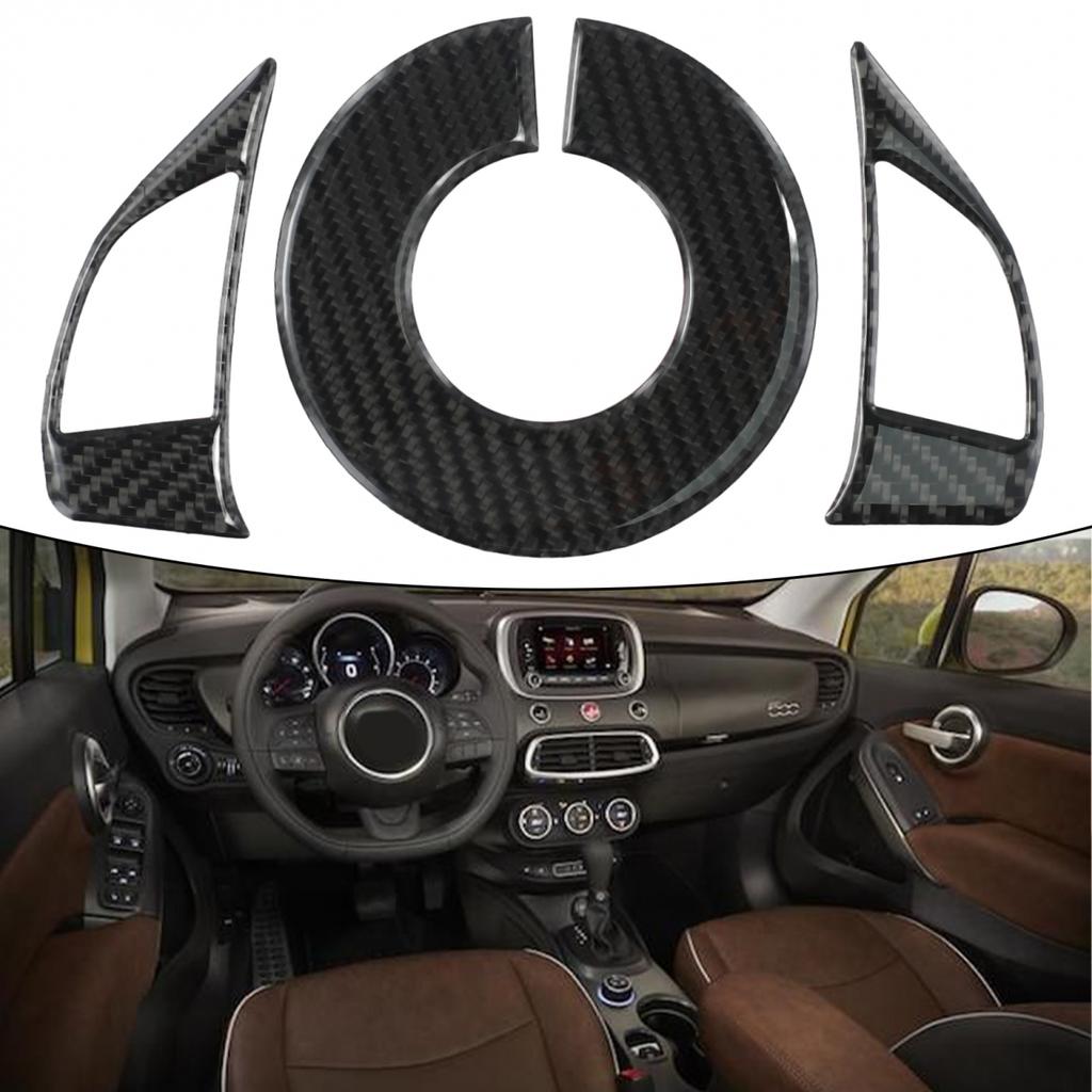 3pcs Cover Trim Anti-corrosion Black Stylish Decor