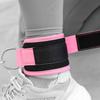 Ankle Strap Set Double Metal DRing Fitness Ankle Strap for Legs Butt and   Exercise(Pink Set )