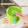 Dispenser Sapone Spugna Rotonda Azionamento a Una Mano Vassoio Inferiore Antigoccia Dispenser Sapone per Bancone Accessori Cucina