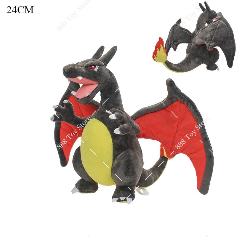 Plush Shiny Gyarados Charizard Mega Rayquaza Hisuian Zorua Ho-Oh Lucario Butterfree Anime Stuffed Peluche Kids Xmas Gift