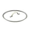 Universeller Deckel aus gehärtetem Glas mit Silikongriff, Verbrühschutz, Passend für Töpfe und Woks von 24-26 cm, Allzweck-Kochgeschirr-Zubehör