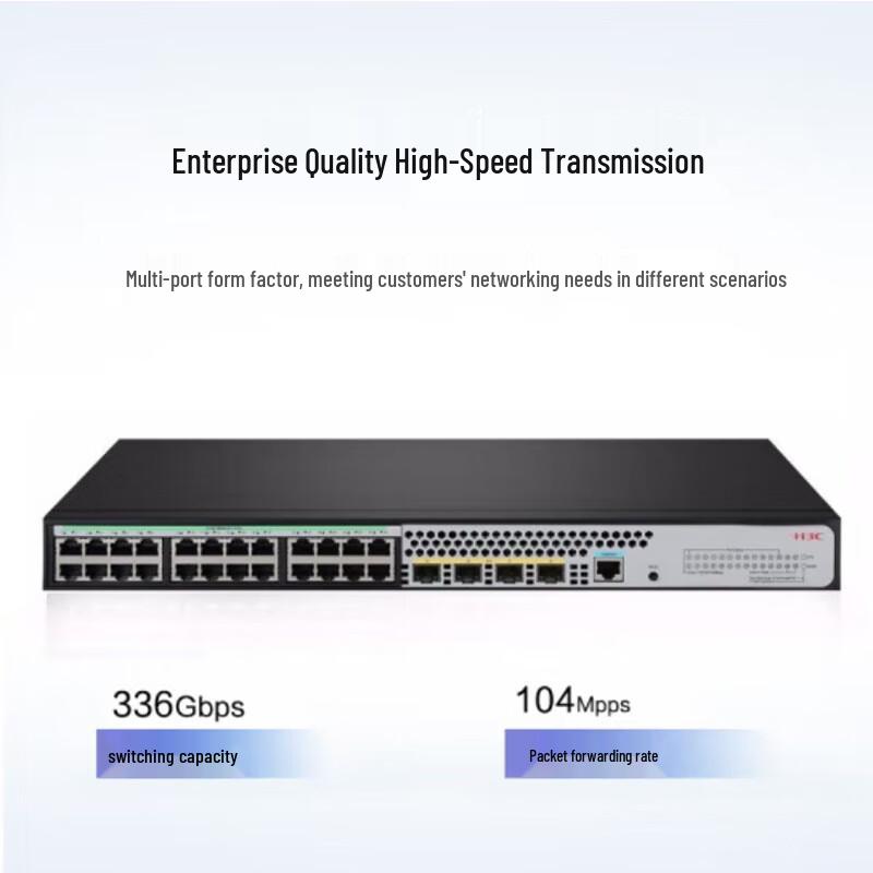 H3C S5024X-HPWR-EI Managed PoE+ Network Switch