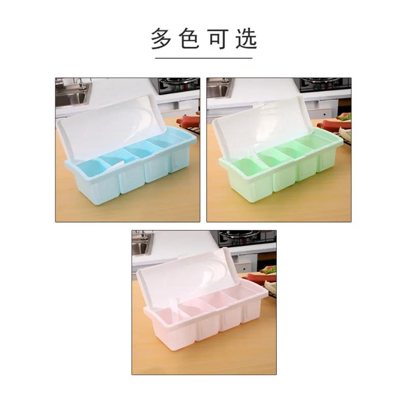 Salz- und Pfeffer-Gewürzbox Transparenter Deckel Gewürzglas Chilipulver Zuckerdose Gewürzaufbewahrungsbehälter Küchenzubehör