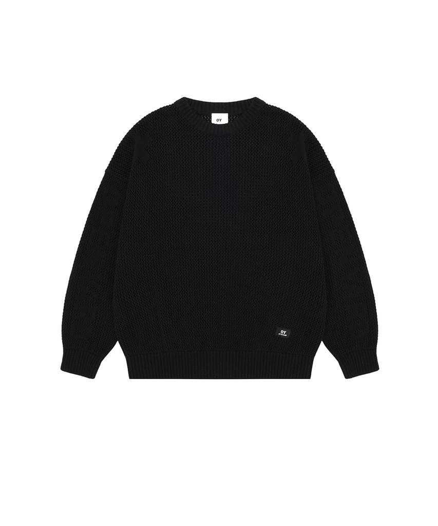 Opeunyadeu(Owai) Maglia Opyd a Rete - Nero