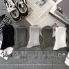 Șosete Bărbați Culoare Uni Negru & Alb, Lungime Medie - Anti-Miros, Absorbante, Respirabile, Design Sportiv Trendy pentru Băieți