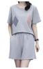 Loungewear Sweatsuit Jersey Top and Bottom Available In 4 Top and Diamond Short Cool and SC264 GR S [Scion & Co] [Scion] Set, Casual, Hooded, Two-Tone