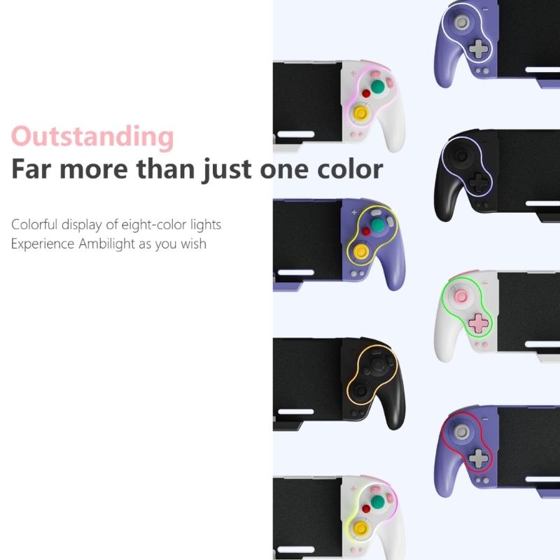 Retro Game Controller For NSO Mechanical Button High Sensitivity Joysticks with LED Lights