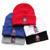 Autumn and Winter Trendy Cartoon Adult Knitted Hats for Men and Women, Embroidered Student Knit Hats, Warm Outdoor Sports Hats