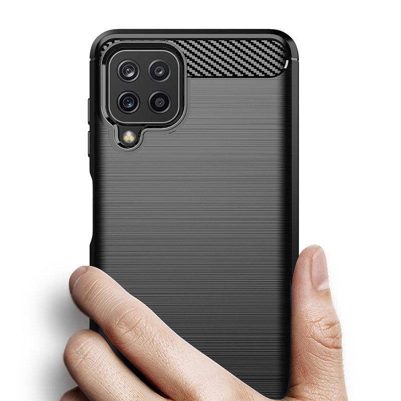 Flexible Carbon Cover for Samsung Galaxy A22 4G - Black