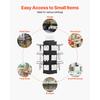 SucceBuy Rotating Pegboard Display Stand 4-Sided Spinning Peg Board Display Rack with 24 Hooks for Retail Store Jewelry Shop 7