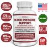 Blood pressure support capsules, herbal and vitamin supplements, 120 pills to help maintain health
