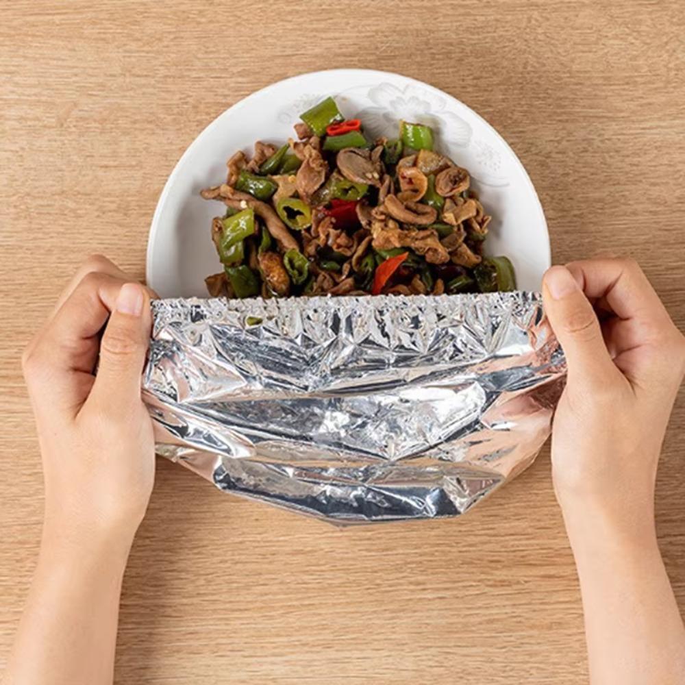 100Pcs Reusable Food Insulation Cover Extendable Dish Protection Cover  Microwave