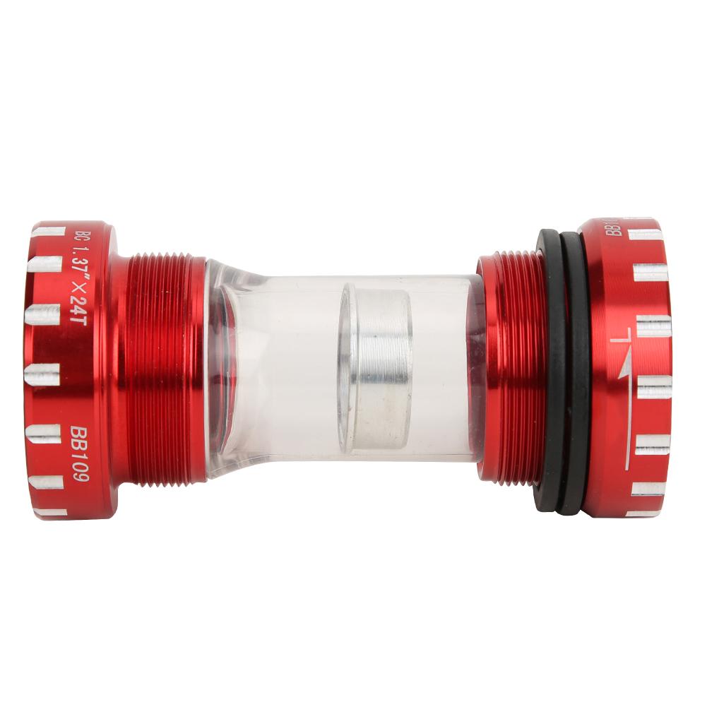 BB109 Mountain Bicycle Integrated Hollow BB Press Bearings Thread Bottom Bracket DIY Bike AccessoryRed