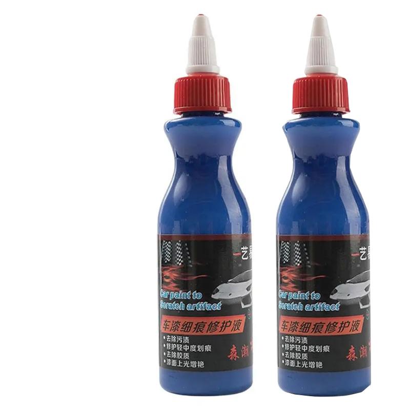 

Средство для удаления царапин Вязкое Удаление шрамов Быстрое проникновение Полироль и воск для автомобиля Удаление царапин на автомобиле Уход Детейлинг автомобиля 100 мл 2PCS