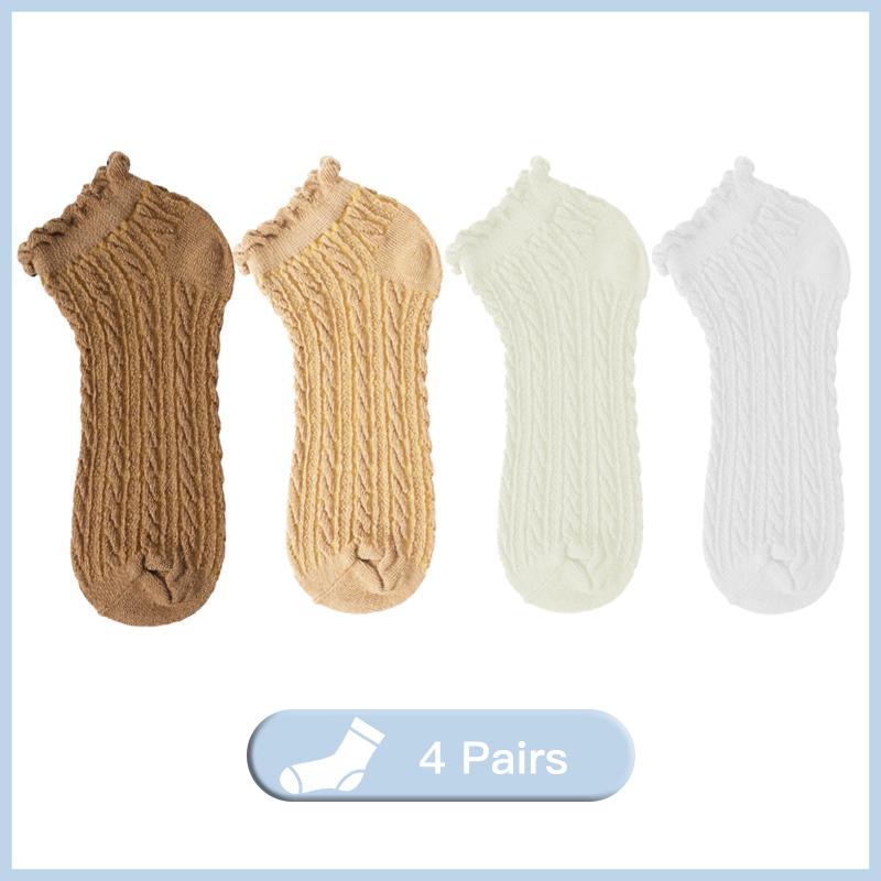 Kvinner pustende sokker Kvinnelige hule sokker Vårkoreanske jenter Søte tidevann jenter Twist Sokker