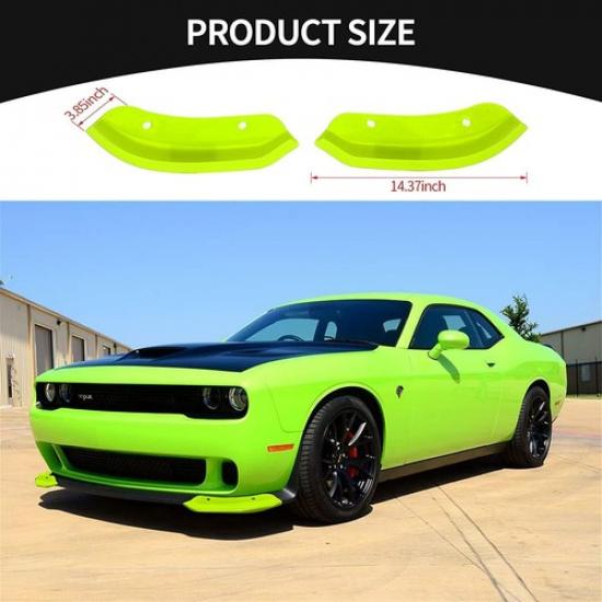 Front Splitter Bumper Lip Protector for 2015+ Dodge Challenger SRT Hellcat Green