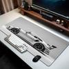 Cool Sports Car Pattern White Art Mousepad Large Gaming Mouse Pad XXL Rubber Anti-slip HD Gaming Keyboard Mousepad Long Desk Mat