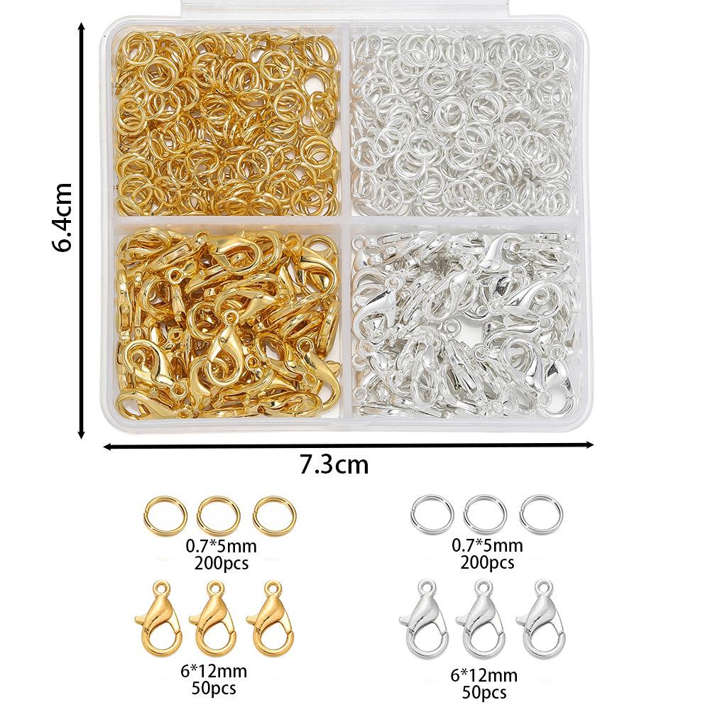 1 Box Lobster Clasp Open Jump Rings for Jewelry Making Bracelets Necklaces Hooks Chain Closure DIY Accessories