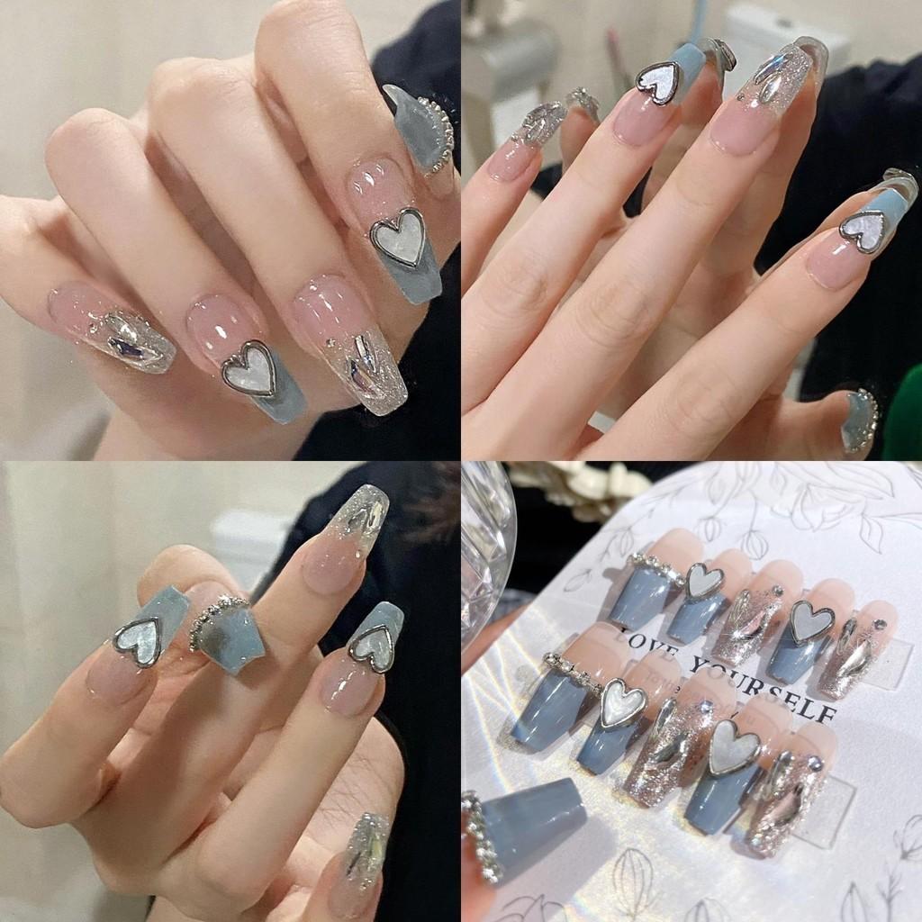 Fashion Handworn Nail Heartshaped Exquisite Classic Pure Wind Nail Style Patch