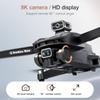 V168 Max Drone 8K Professional HD Camera with Large Screen 5G WIFI FPV Dron Brushless Optical Flow Hover Folding RC Quadcopter