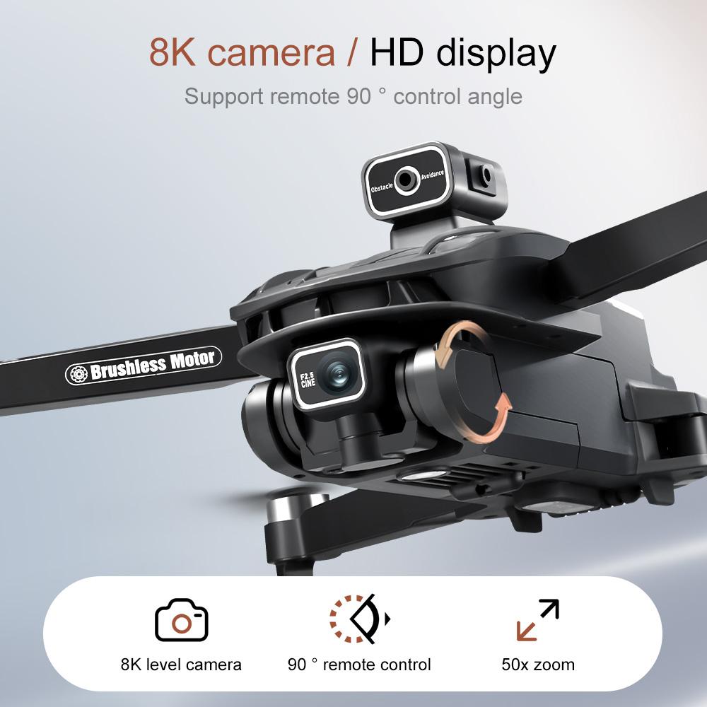 V168 Max Drone 8K Professional HD Camera with Large Screen 5G WIFI FPV Dron Brushless Optical Flow Hover Folding RC Quadcopter