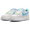 Nike Air Force 1 Low GS Rainbow Stitch Kids Sneakers White Action-Green Opti-Yellow FJ4614-100