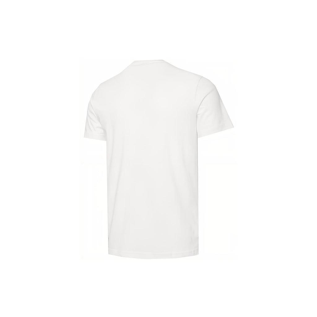 Puma Logo Print Crew Neck Casual Tee Men Tops White 845995-02