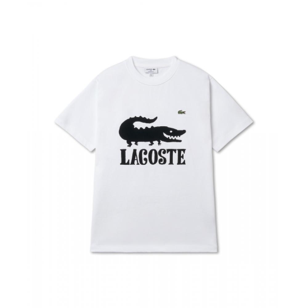

LacosTe One Piece X LacosTe AnimaTion Graphic T shirT whiTe Black 001/3