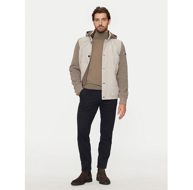 Демисезонная куртка Bugatti 7600 65559B бежевого цвета, стандартного кроя