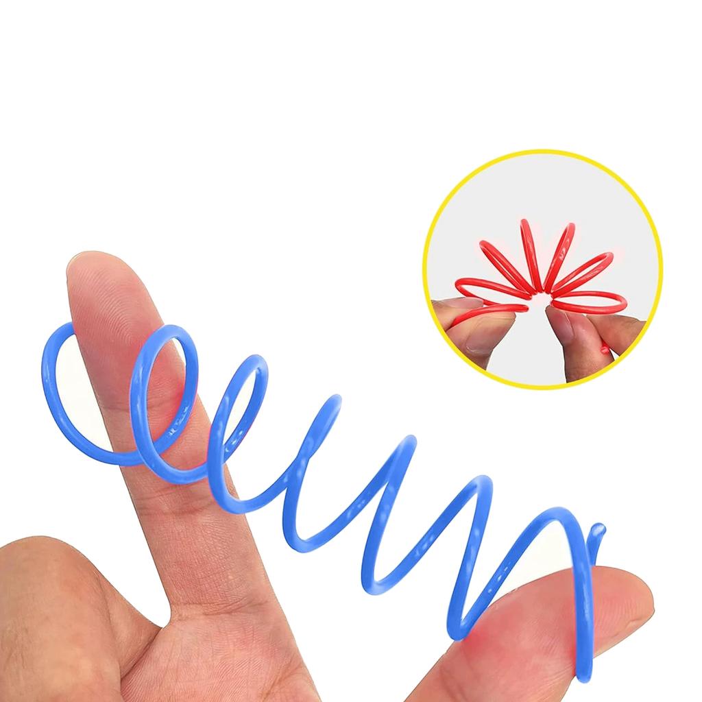 10/20pcs Spiral Wire Spring Colorful Spring Pet Cat Adult Stress Relieving Fingertip Toy