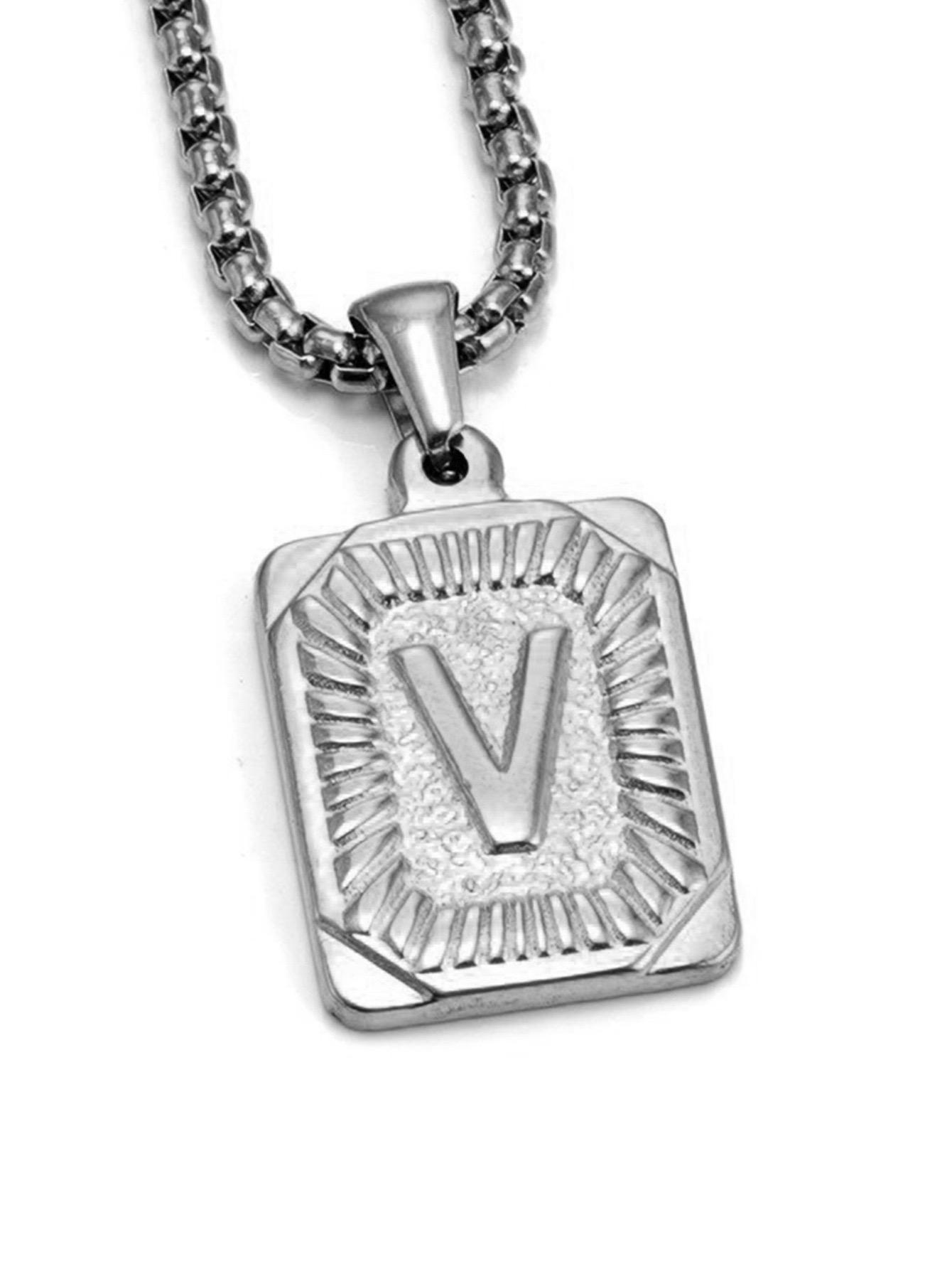 

Модное 26-буквенное ожерелье золотого цвета с подвеской для мужчин и женщин, кубинская цепочка для пары, очаровательное первоначальное ожерелье, колье, ювелирное изделие, воротник