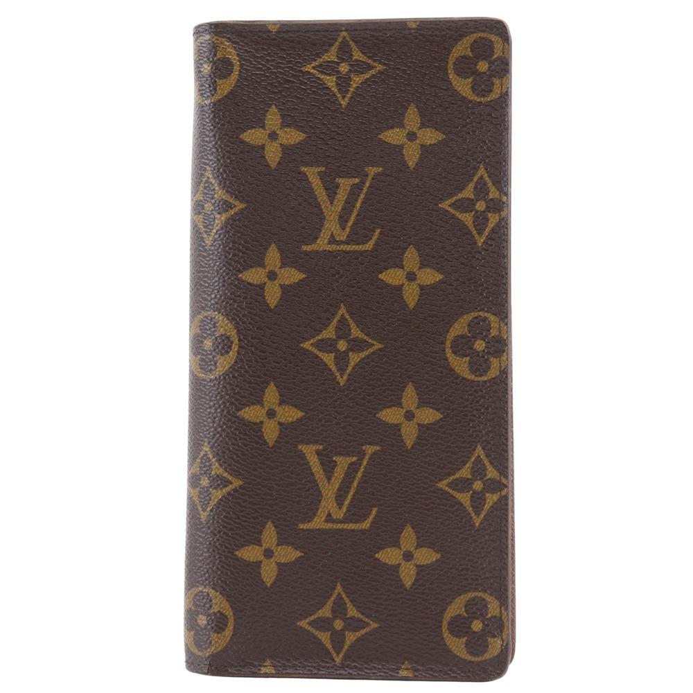 

LOUIS VUITTON Brazza portefeuille Purse M66540 Brown Monogram canvas unisex Used