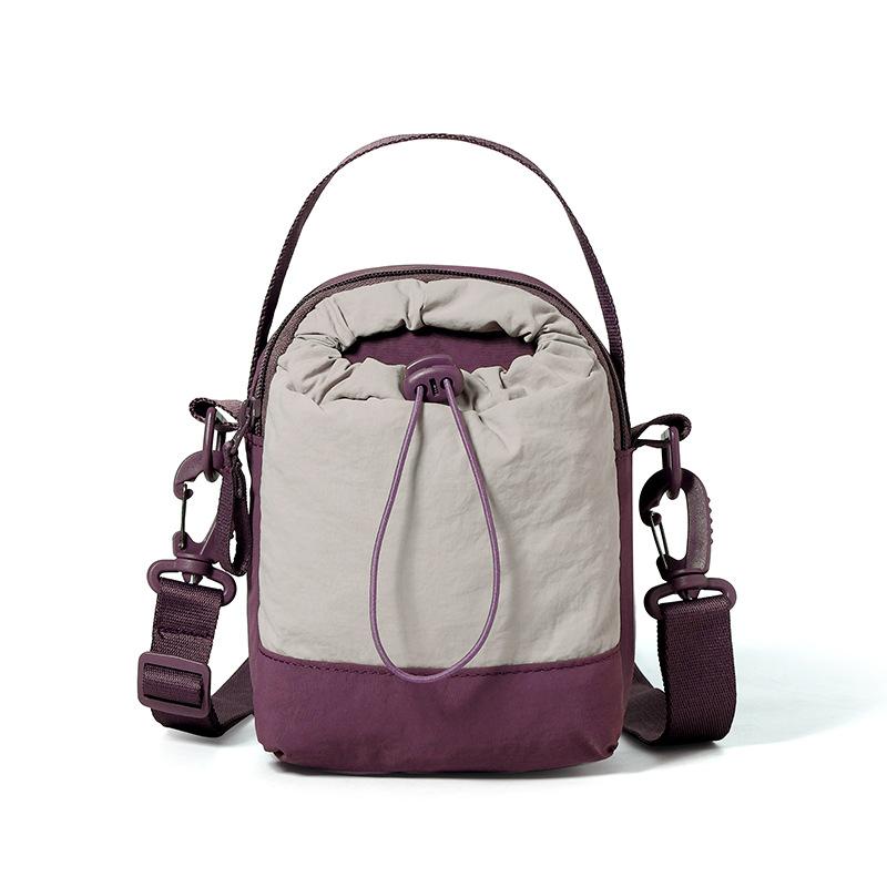 Leichte Handy-Tasche Damen Mehrschichtige Schulter-Umhängetasche Sport Wasserflaschentasche