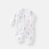 Thickened Double-Breasted Baby Romper: Warm Padded Cotton Suit for Autumn & Winter Crawling, Boneless Design.