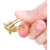 100 Pack Mini Gold Binder Clips 5/8 Inch (15 mm), Colored Little Paper Clamps, Small Tiny Micro Size Paper Clips for Office Home School Business 0.6"