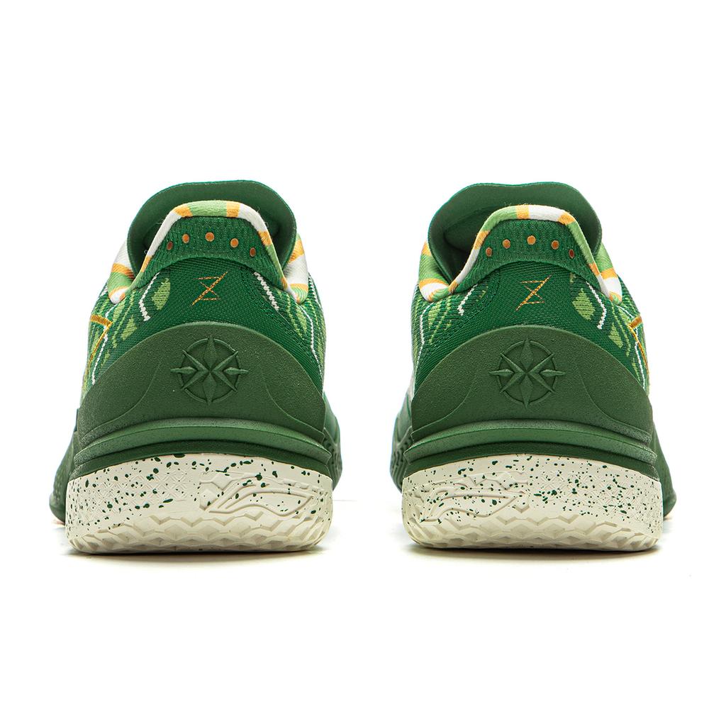 Li Ning Blade 5 Slip Resistant Coverage Lightweight Rebound Low Top Performance Basketball Shoes Men's Green ABAU101-7