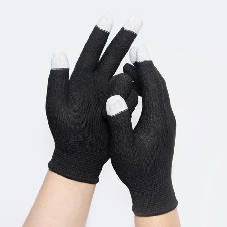 Mobile Gaming Sensible Touch-Handschuhe Dünnes leitfähiges Fasergewebe Haltbarkeit Nylonmaterial Kompatibel für Outdoor-Aktivitäten