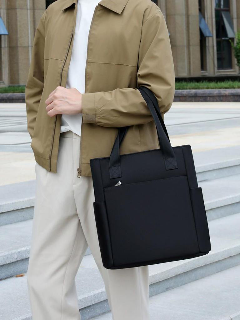 Men's Cross-Body Oxford Cloth Waterproof Briefcase and Shoulder Bag