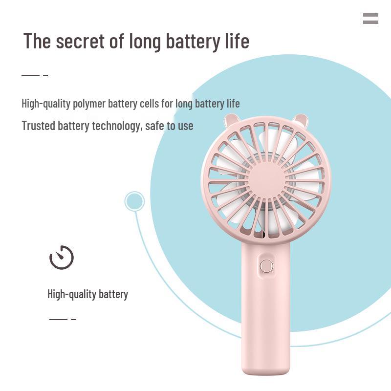 2025 USB-wiederaufladbarer Mini-Handventilator - Tragbares Geschenk mit individuellem Logo