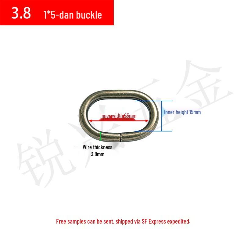 Metal D-Ring Oval Buckle for Luggage, Straps & Hardware Accessories
