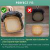 100pc Air Fryer Disposable Paper Liner for Air Fryer Silicone Oil Paper Absorbing Special Paper Pad for Food Plate