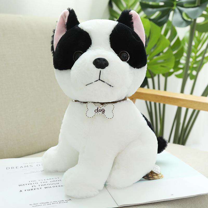 Dog simulation teddy dog bulldog plush toy parent-child child baby toy puppy doll birthday gift