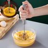 1pc Stainless Steel Egg Beater Semi-Automatic Hand Push Whisk Durable Kitchen Tool for Baking Cream Mixing Effortless Design 2