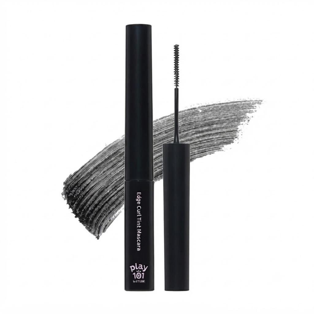 PLAY 101 by ETUDE Edge Curl Tint Mascara #01 Black 3g (DAISO Korea)