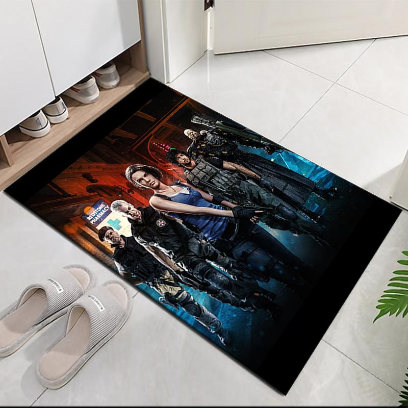 Resident Evil Printed Carpet, for Office Chair Living Room Bedroom Kitchen Room Decor Gifts.
