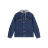 MLB SS24 New York Yankees Hooded Detachable Fashion Spring Autumn Denim Jacket Unisex Jacket Blue 3ADKB0741-50INS