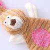 Squeaky Rabbit Dog Toy, Plush Crinkle Pet Chew Toy for Small Medium Dogs, Durable Interactive Puppy Teething Toy