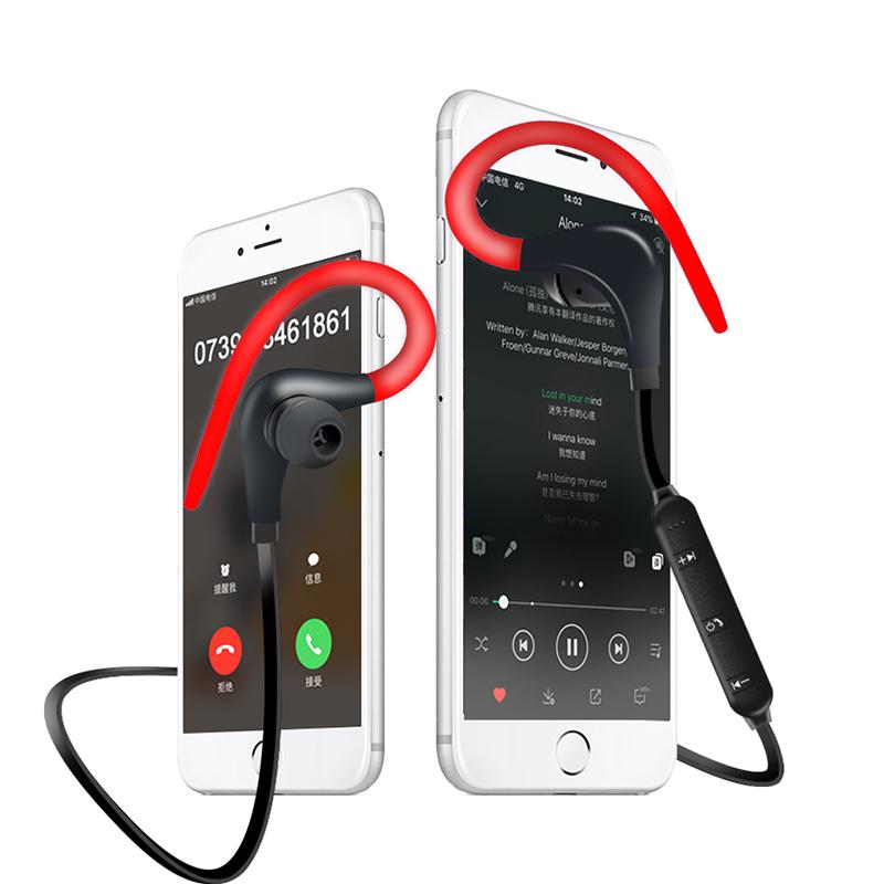 

Wireless Bluetooth-compatible Headphones Headset Sports Earphones Red