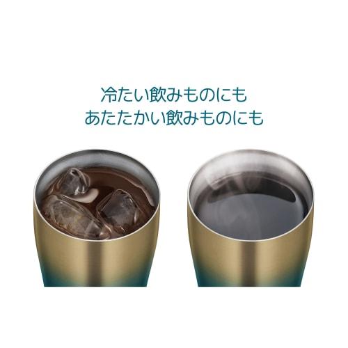 Thermos Vacuum Insulated Tumbler 0.34L Blue Gold JDE-341LTD BLGD Father's Day Gift Beer Men Women Birthday Present
