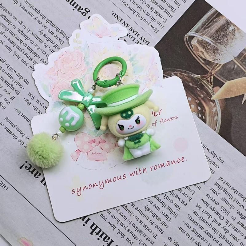 Kuromi Keychains Accessories Kuromi Figure Toys Gifts Cute Kuromi Keyrings Party Favors Bags Hanging Pendants